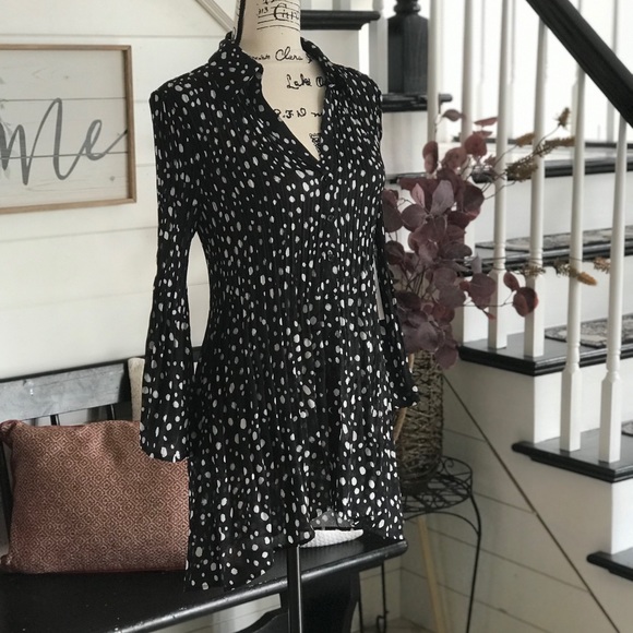 NWT Passport Black w White Dots Dreamer Dress, M - Picture 2 of 9